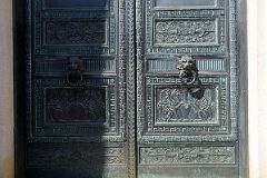 01-5 Williamsburgh Savings Bank Building Carved Door Close Up Williamsburg New York